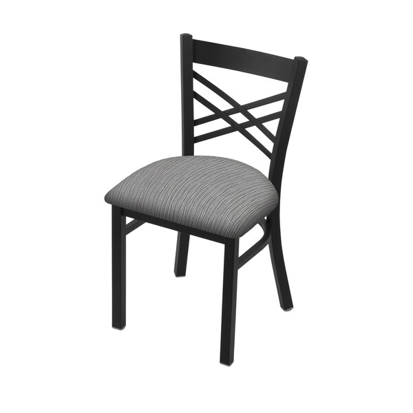 620 Catalina 18" Chair with Black Wrinkle Finish and Graph Alpine Seat